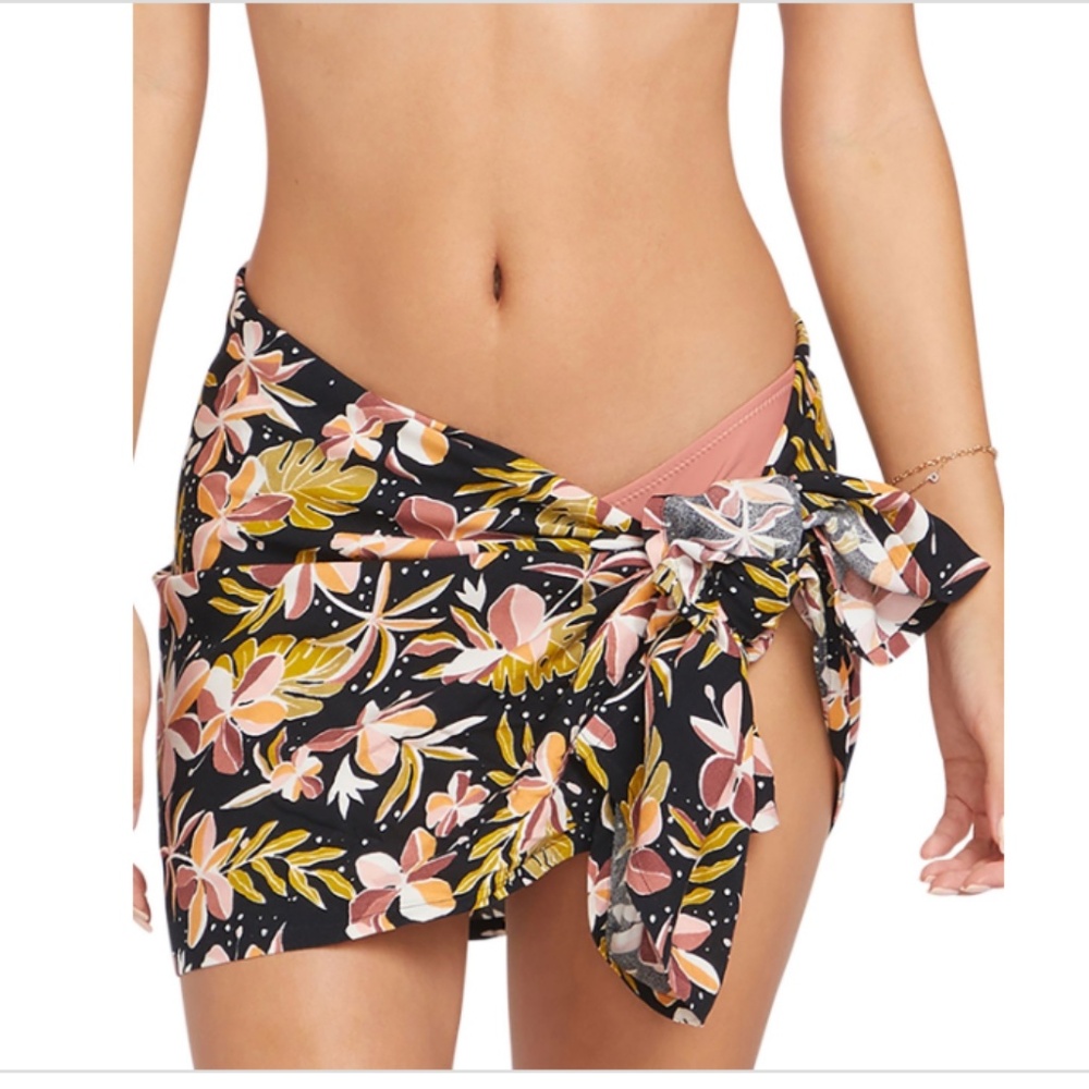 NWT Volcom Juniors' Printed Sarong Cover-up -